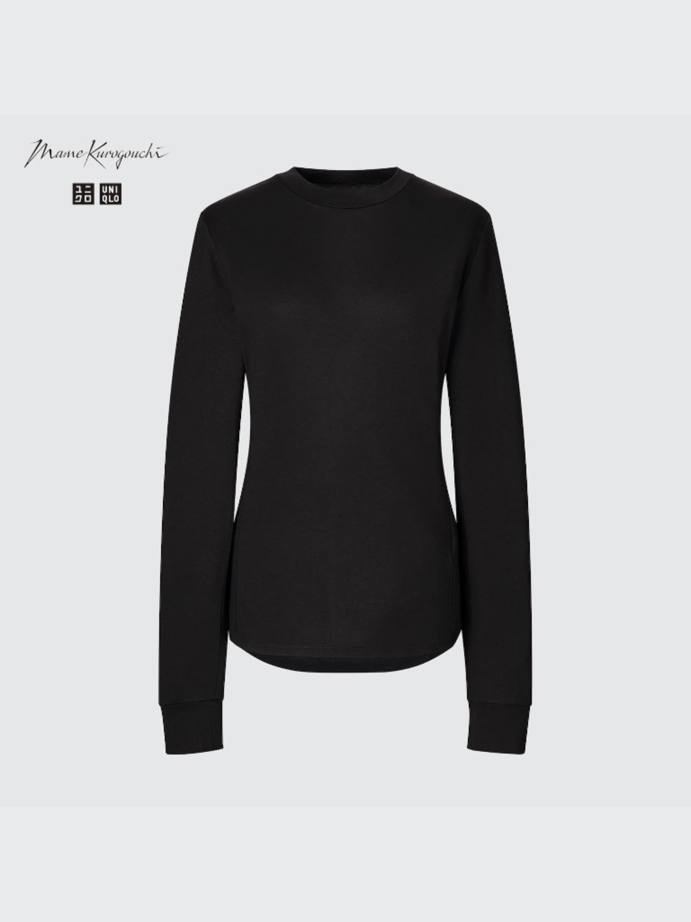 UniqloWomens HEATTECH Wool Blend Crew Neck Long-Sleeve T-Shirt (Mame Kurogouchi)